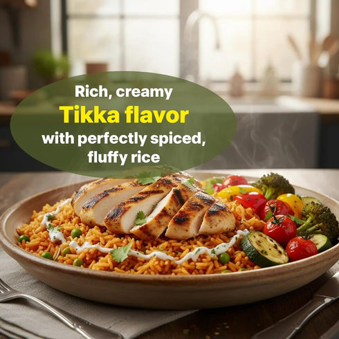 Pack 6, 8.8 1.5 100% Eat Regal Tikka Masala of Ounce, Ready to Eat in Minutes | Natural Ingredients | precooked rice |