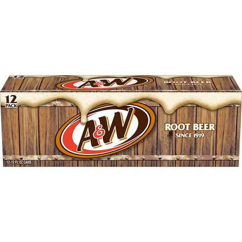 12 oz 12 pack A&W Root Beer Soda, fl cans
