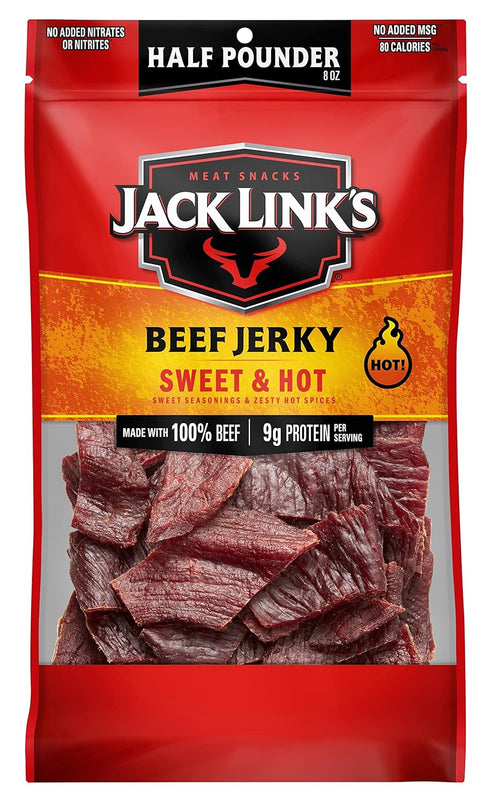 Jack Link's Beef Jerky Half Pounder - Sweet & Hot - 100%
