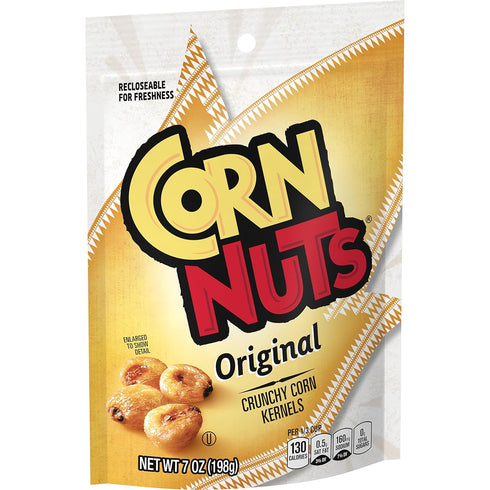 Packs, 7oz. (Pack 12) CORN NUTS Original Flavored Corn Kernels, Crunchy Corn Snacks, Snack Box, Variety Food