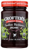 Crofters Crofter's Organic Premium Spread, Seedless Blackberry, 16.5 Oz. (Pack of 6)
