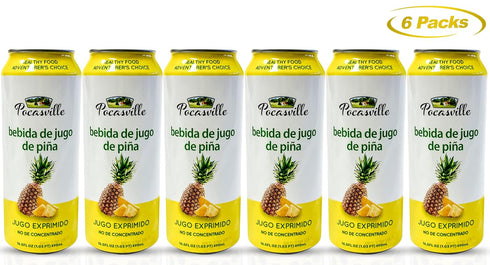 Pocasville 16.5 6) Fruit Juices, Squeezed not form Concentrate, Fluid Ounce Can (Pineapple
