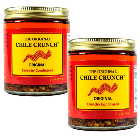 CHILE CRUNCH - Original Spicy Crunchy Condiment - All Natural Roasted Chili