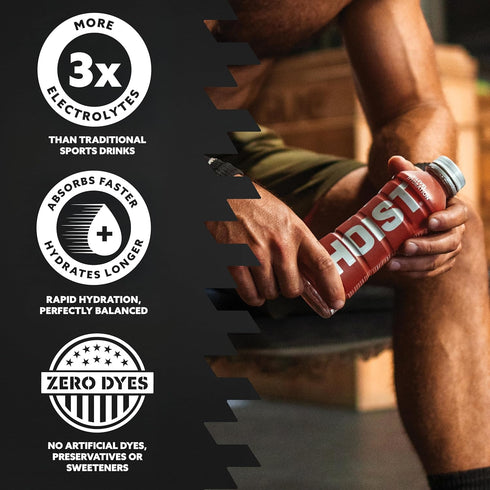 Pack, 16 Oz (Pack 12) HOIST Premium Military Hydration Electrolyte Drink, Powerful IV-Level Hydration, Clinically
