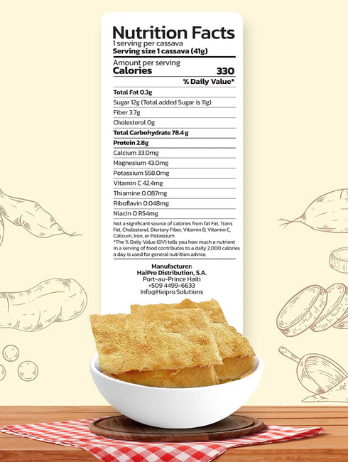 100% AYISYEN Haitian Cassava from Cap Haitian - Sugar/Sucre