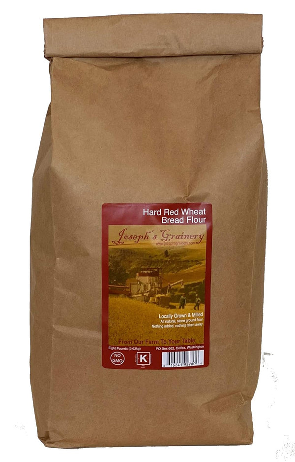 Joseph's Grainery Hard Red Whole Wheat Flour, 8 lbs, Freshly Ground Flour,
