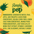 12 oz, 12 Pack Simply POP Prebiotic Soda Pineapple Mango Cans, fl