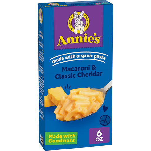 Annie's Classic Macaroni & Cheese, Mild Cheddar, Natural, 6 oz Box