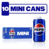 7.5 20 Count Pepsi Soda, Mini Cans | Ounce |