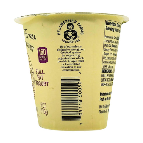 Bellwether Farms 6 OZ Blackberry Sheep Milk Yogurt
