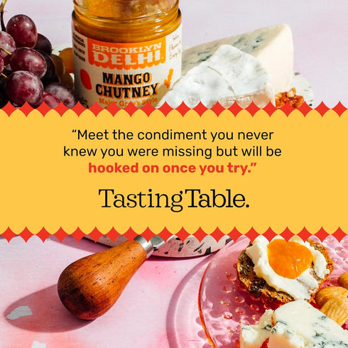 9 Pack 2 Brooklyn Delhi Mango Chutney - Ounces - Made with Ripe Mangos, Golden Raisins, Fresh Ginger, Garam Masala