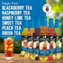Pack 25.4 Oz (6 Pack) Syruvia Sugar Free Tea Syrup Variety Sweet Tea & Fruit Flavored Water Enhancer Drink Mix for Iced