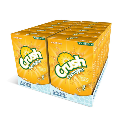 Crush, Pineapple Powder Drink Mix Sugar Free & Delicious, Makes 72 flavored