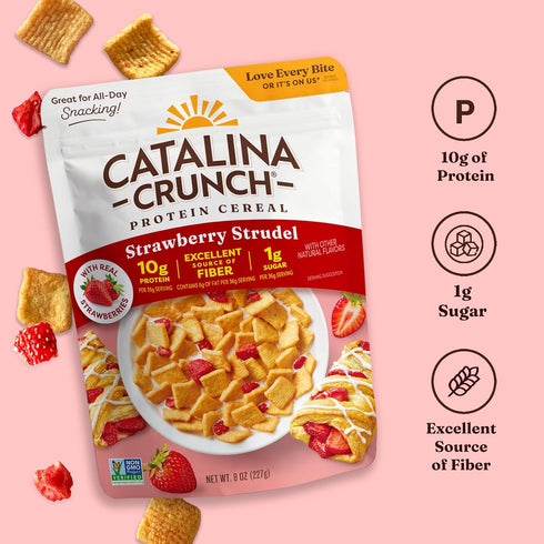 10g 8 oz (Pack 2) Catalina Crunch Protein Cereal - Breakfast Cereal with of Protein, No Added Sugar - Gluten Free