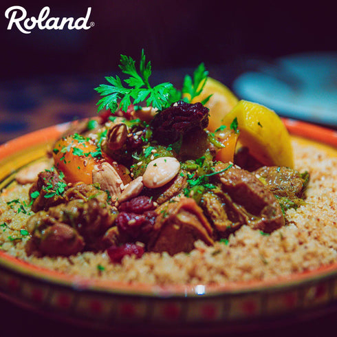 6.3-Ounce Roland Foods Tuscan Herb Israeli Couscous, Sourced in the USA, Pouch