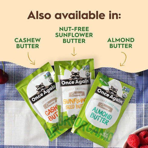 Packets Packets Packs 1.15 Packs, 10 Count Once Again Organic Peanut Butter - Individual Peanut Butter for Snacks