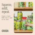 25.3 Oz (750ml) (Pack 2) Graza Sizzle Extra Virgin Olive Oil, Cooking Oil - High Polyphenol Peak Harvest EVOO Cooking
