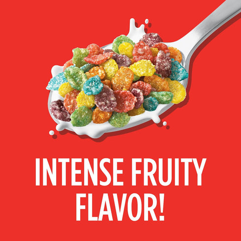 2 oz (Pack 12) Fruity PEBBLES Gluten Free Cereal, Sweetened Rice Crunch, On-the-Go Single Serve Breakfast, Cup