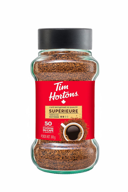 100% 300g Tim Hortons Medium Roast Instant Coffee, Colombian, Jar