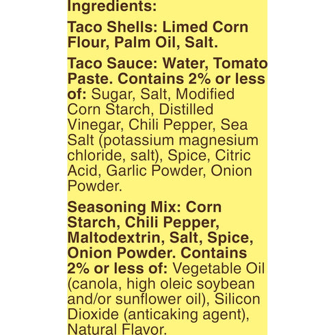 12 8.8 oz Old El Paso Crunchy Taco Dinner Kit with Taco Shells, Mild Taco Sauce, and Seasoning Mix, Easy Meal Prep, Ct