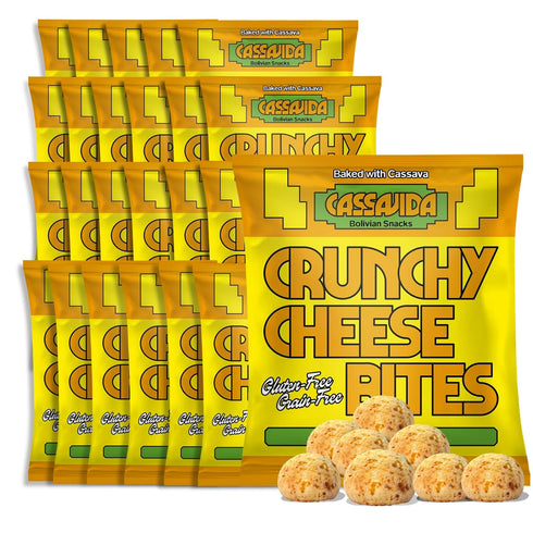 Cassavida Gluten Free Cheese Snack Crunchy Cassava Cheese Bites, Classic Cheese Grain