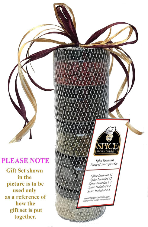 Chef Cherie Sets 5 Set MOROCCAN Seasonings Kit - KOSHER - Spice Gift - Jar