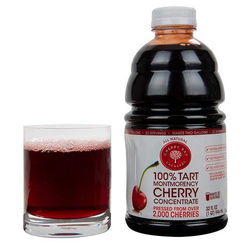 32oz Cherry Bay Orchards Tart Cherry Concentrate - Natural Juice to Promote Healthy Sleep, Bottle
