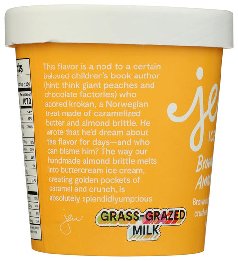 Jeni's 16 oz (Frozen) Splendid Ice Creams Brown Butter Almond Brittle Ice Cream