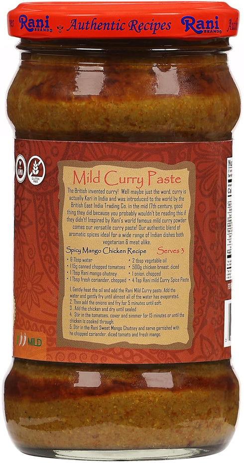 10.5oz (300g) Pack 5+1 Rani Curry Paste MILD (Spice Paste) Glass Jar, of FREE ~ No Colors | All Natural | NON-GMO |