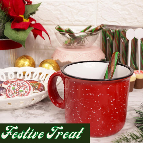 36 (Pack 3) Mint Chocolate Candy Spoons, Hot Cocoa and Coffee Stir Sticks, Christmas Stocking Stuffers Total Pieces