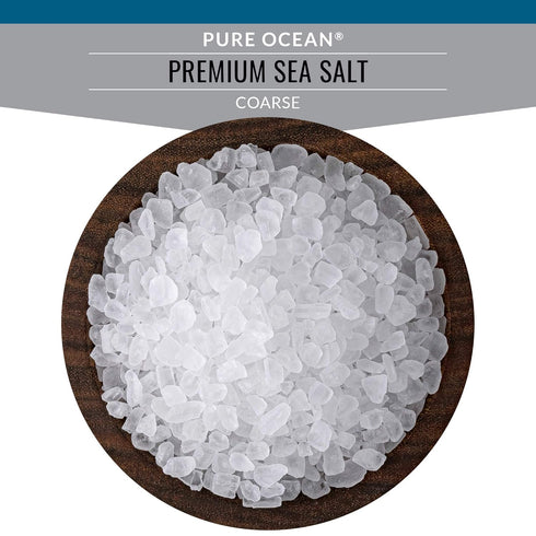 5 SaltWorks Pure Ocean Sea Salt, Coarse Grain, Pound Bag