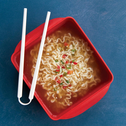 3.6 Nordic Ware Ramen Rush with Chopsticks, Cup, Microwave Noodle Cooker