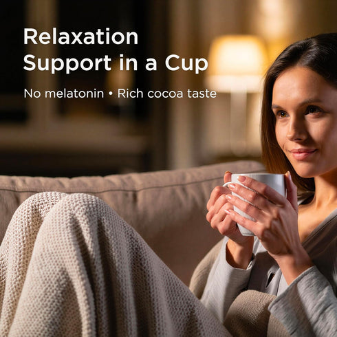 Slumber 30 s Magnesium Cocoa, Melatonin-Free Evening Cocoa Drink Mix with L-Theanine, Reishi & Ashwagandha