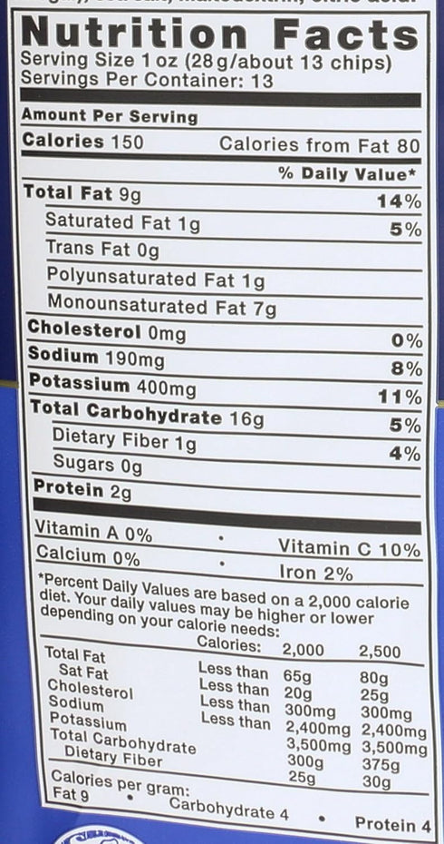 13 OZ Kettle Foods Salt And Vinegar Potato Chips