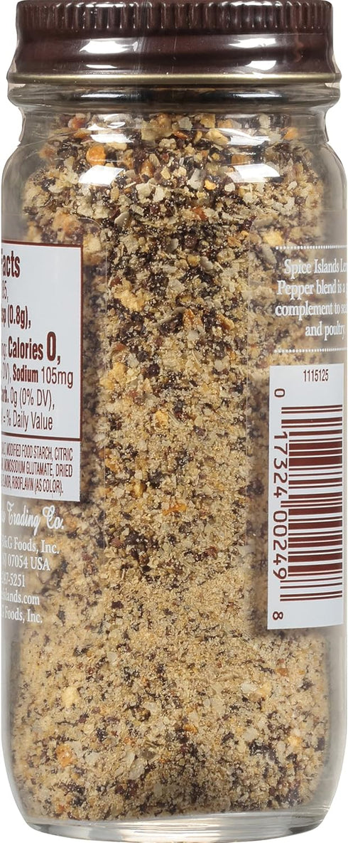 Spice Islands Lemon Pepper Seasoning, 2.4 Ounce