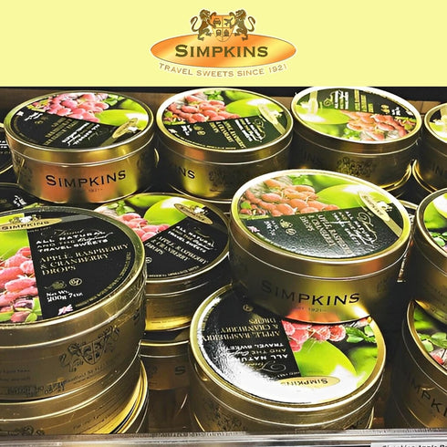 Goodscious Simpkins Travel Sweet Drops - Old-Fashioned Candy in Travel Tins - Dairy-Free Sweets and Nut Free Hard Candy