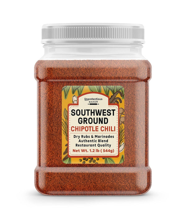Unpretentious Southwest Ground Chipotle Chile, 4 Cups, Rich Flavor for Dry Rubs & Marinades