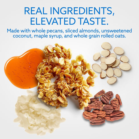 100% 10oz (3-Pack) Greek Goddess Gourmet Harvest Granola with Pecans, Almonds, Coconut & Maple Syrup, Whole Grain Oats