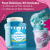 Under the Sun Products (2 Pack, 2 lb (2 Pack 2 lb Cotton Candy Floss Sugar Pink Vanilla & Blue Raspberry Each) |