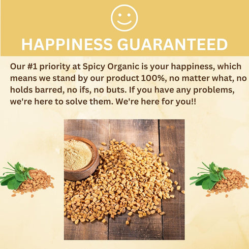 SPICY ORGANIC Fenugreek Powder, 8 OZ, USDA Certified Organic, Freshly Ground Indian Spice for Cooking