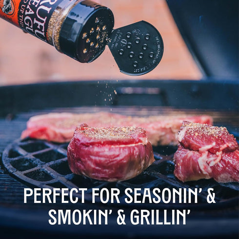 Set, 5 Set, Rufus Teague BBQ Seasoning Gift Big Box O' Rub BBQ Dry Rub for Smoking and Grilling Meat, Flavor Spice