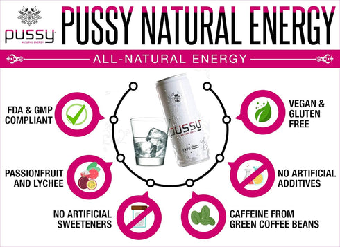 Pussy Natural Energy (250ml Pack 6) Drink