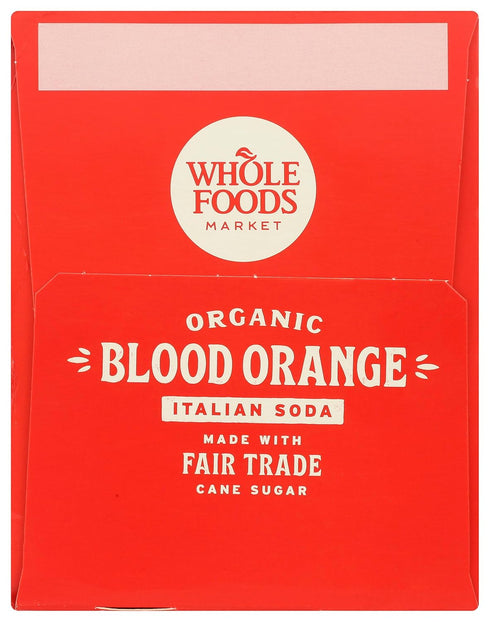 11.2 Oz, 4 Pack 4 Pack, Whole Foods Market Blood Orange Italian Soda, Fl | Organic