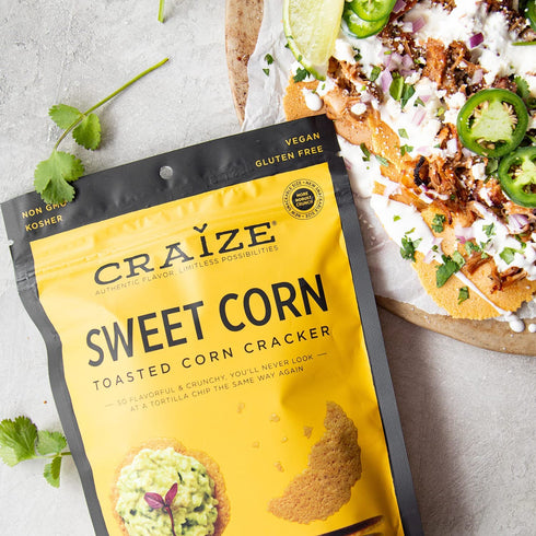 Pack 3 pack, 4 oz Craize Sweet Flavor Variety | Sweet Corn, Coconut, Guava Crisps | Gluten Free, Vegan, Kosher, Toasted