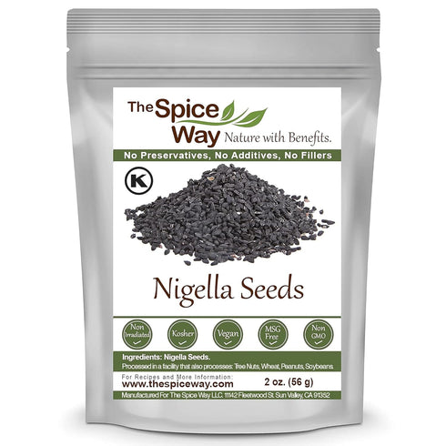 The Spice Way - Pure Nigella Seeds, Non-GMO, No Preservatives, No Salt, Just the Black Seed of Nigella (Nigella) 2 oz