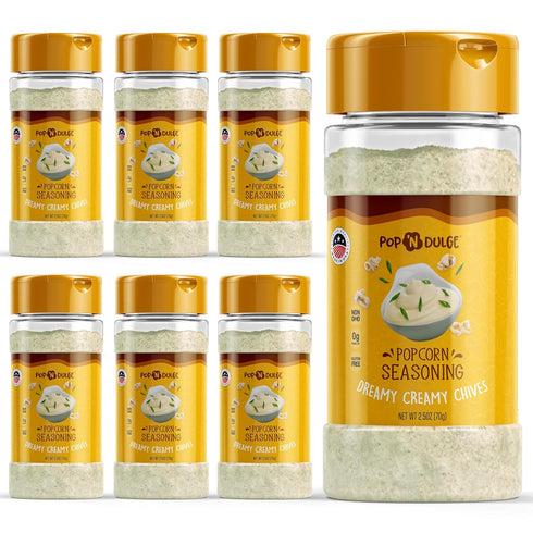 Popcorn Seasoning Variety Pack, Dreamy Creamy Chives Gourmet Flavoring, 2.5 Ounce (Pack of 6)