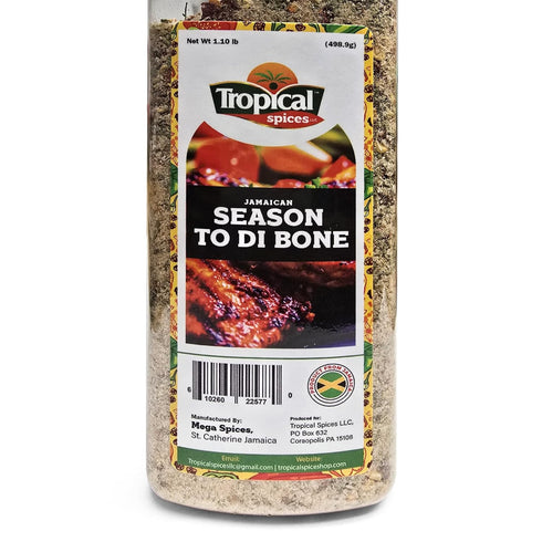 Tropical Spices (26 oz)- Season to di Bone Complete Seasoning Freshly Ground Powder Made from Finest Natural
