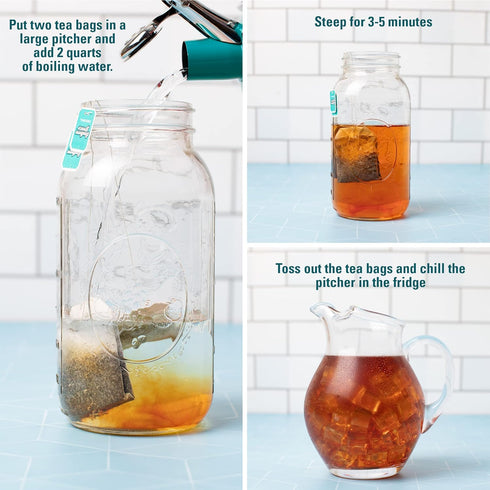 22 Pack 6 Southern Breeze Hot Brew Sweet Tea Original Iced Tea with Black Tea and Zero Carbs Zero Sugar, Family Size