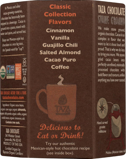 Pack, 2.7 (6 Count) Taza Chocolate Organic Mexicano Disc Stone Ground, Classic Collection Variety Ounce