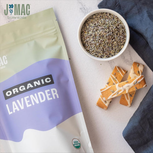 (2 oz), J Mac Botanicals, Organic Lavender Flower Dried Lavender Flowers, Buds